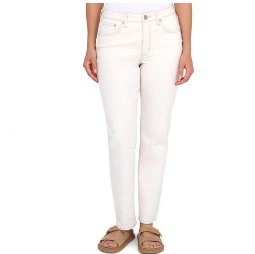 Seven7 Slim Straight Jeans In Bone